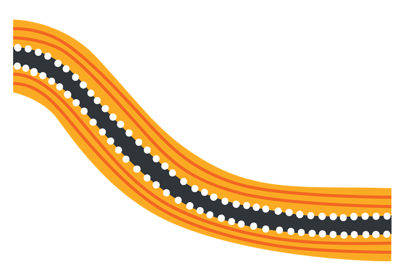 Aboriginal serpent artwork