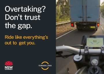 Overtaking postcard